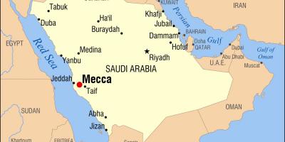Harta e hixhra rrugës Mekë